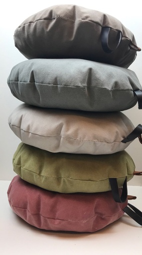 [-] Stoffenpakket - rond kussen taupe