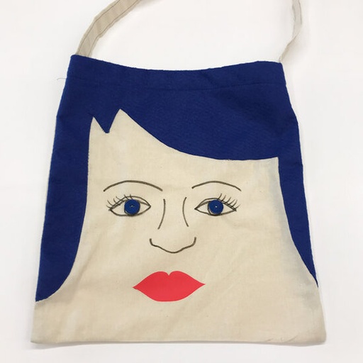Stoffenpakket - Tote bag blauw haar