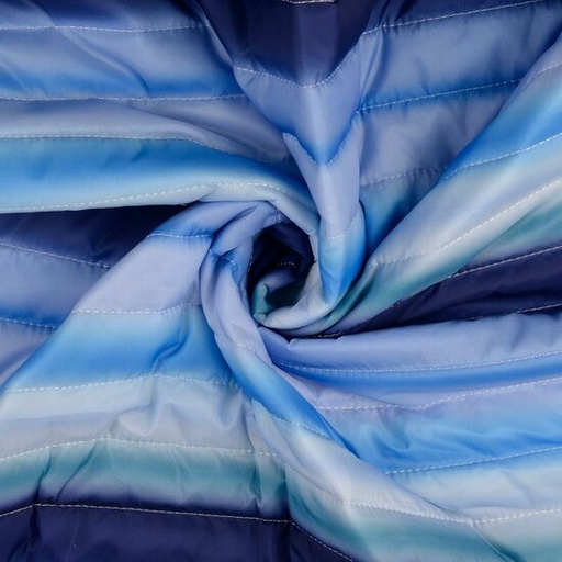 [-] Matelasse doubleface - Blauwe degrade