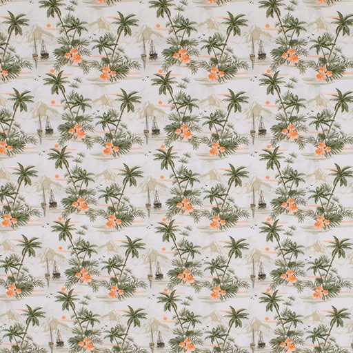 Katoen - boten, bergen en palmbomen