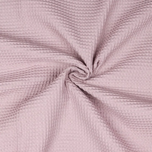 Gewafeld katoen - lichtroze 45