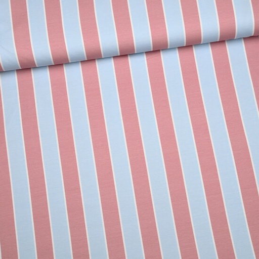 French terry - Eva Mouton stripes blue