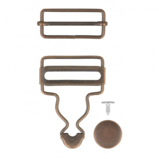 Salopetsluiting 35mm - koper