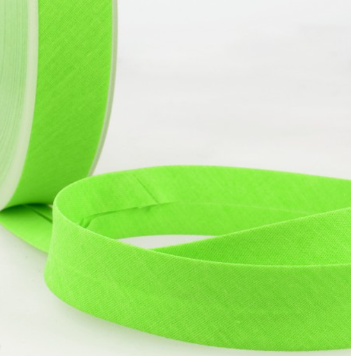Biaisband fluo 20mm - groen 202