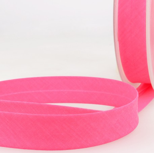 Biaisband fluo 20mm - roze 205