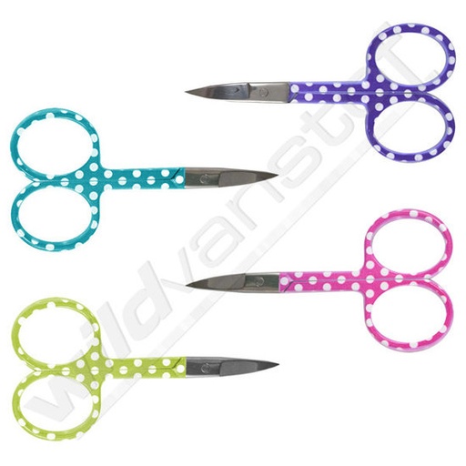 Broderie stofschaar bollen - 9cm