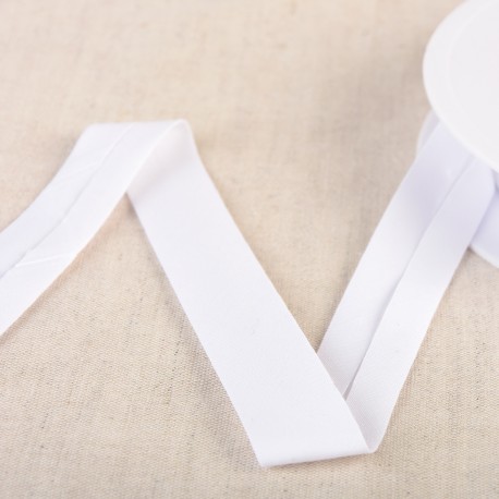 Biais organic 20mm - wit 1