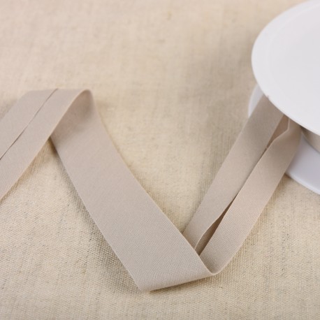 Biais organic 20mm - licht taupe 33