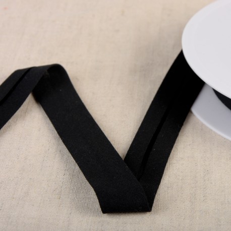 Biais organic 20mm - zwart 14