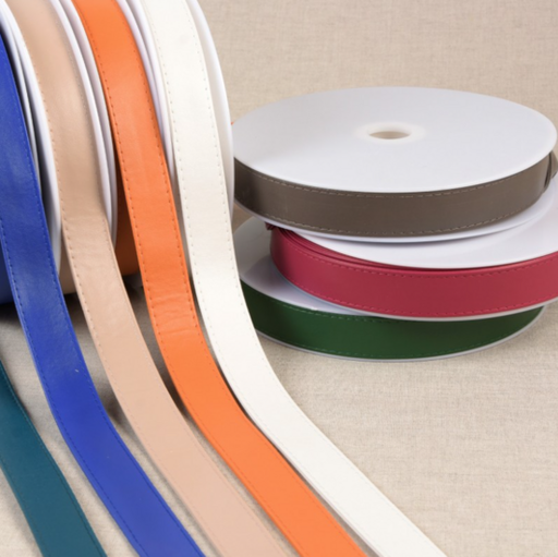 Tassenband leder 25mm - donker fuchsia 90