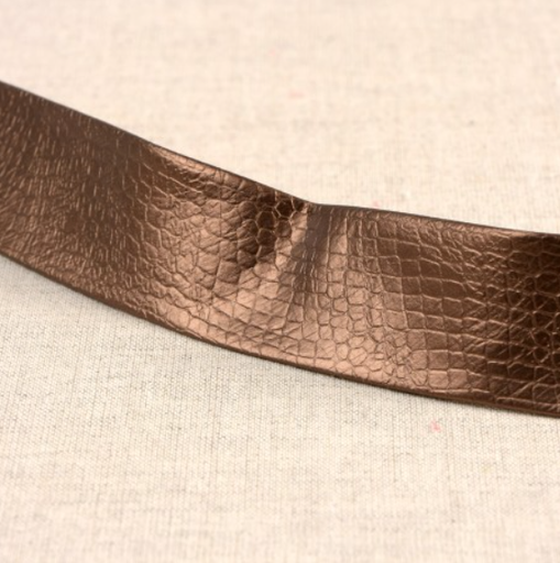 Biais skai 27mm - koperbruin