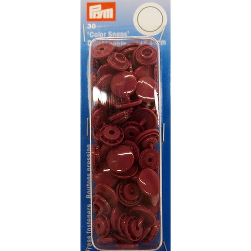 Prym I - kamsnaps 12,4mm - wijnrood