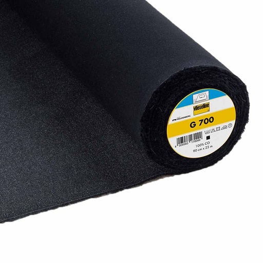 Vlieseline g700 plakkatoen - zwart