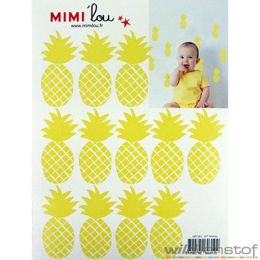 [-] Muursticker ananas