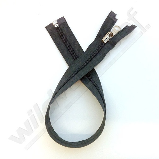 Rits spiraal omkeerbaar 50cm - donkergrijs