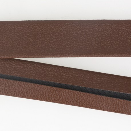Biaisband leder 20mm - bruin 60