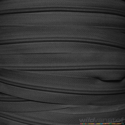 Rits spiraal per meter - grijs