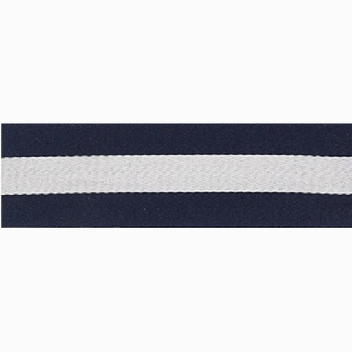 [-] Lint strepen donkerblauw-wit