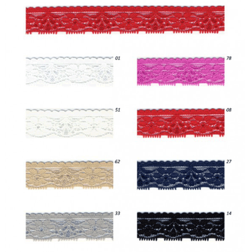 [-] Stretchkant 25mm - serie 1 beige 62