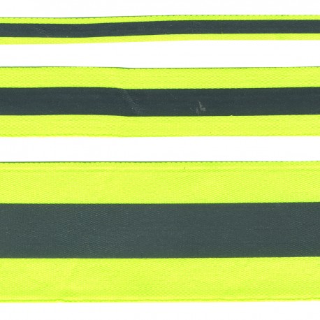 Reflecterende band 25mm - fluo geel 202