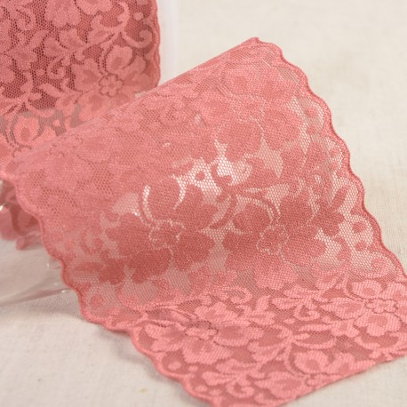 [-] Stretchkant 100mm - donker zalm 77