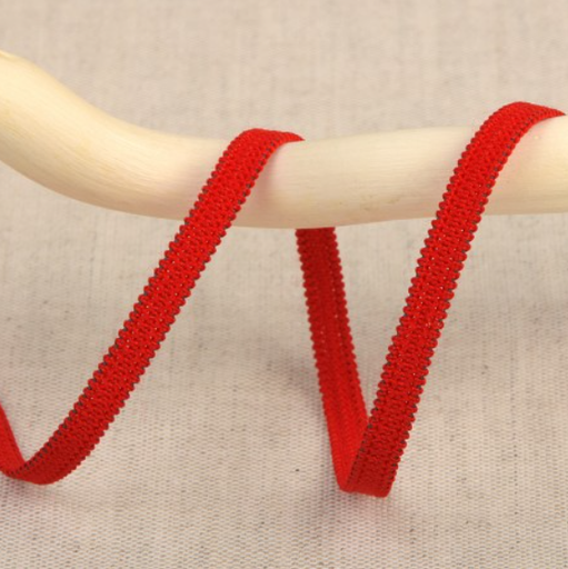 [-] Harde elastiek 25mm - rood 8