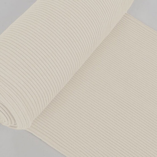 Boordstof - rib ecru 