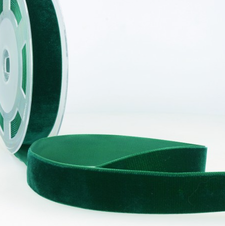 Fluweel lint 38mm - donkergroen 67