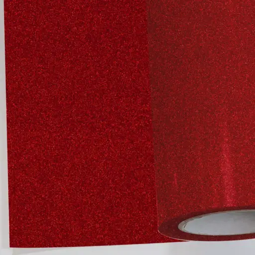 Flex folie - glitter parel rood 456