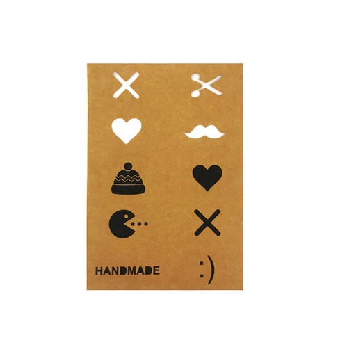 [-] Applicatie vel - Kraft tex thema muts