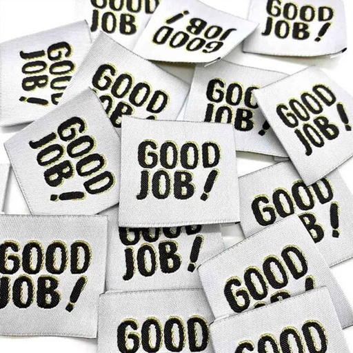 Label - Good job lurex (5 stuks)