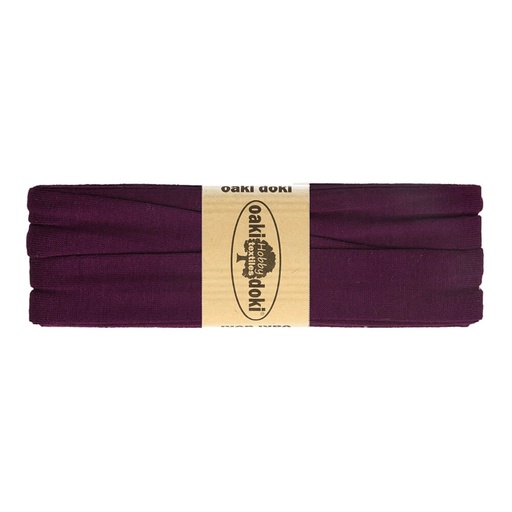 Stretch biais 20mm (3m) - donkerpaars 919