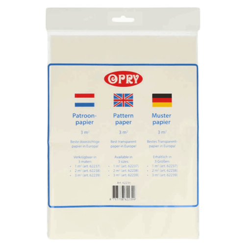Patroonpapier gevouwen 3m²
