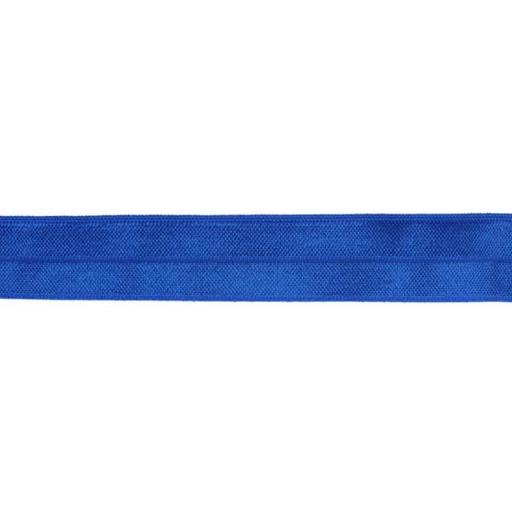 Biais stretch 2-zijdig 20mm - kobaltblauw 215