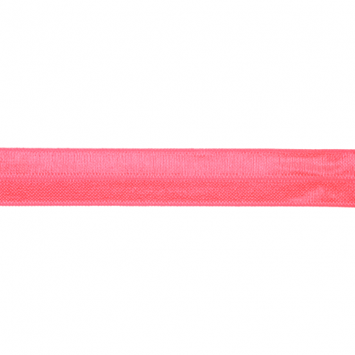 Biais stretch 2-zijdig 20mm - fluo roze 2