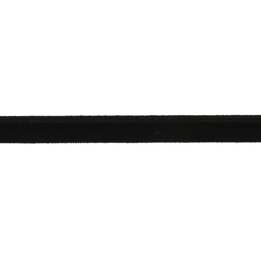 Paspel stretch 2-zijdig 10mm - zwart 0