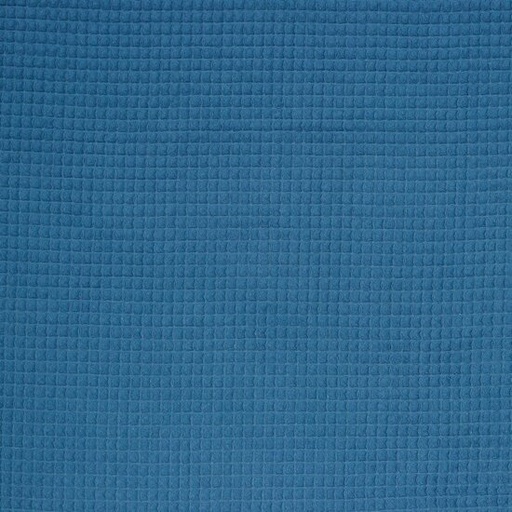 Gewafeld katoen - Scandinavisch blauw 36