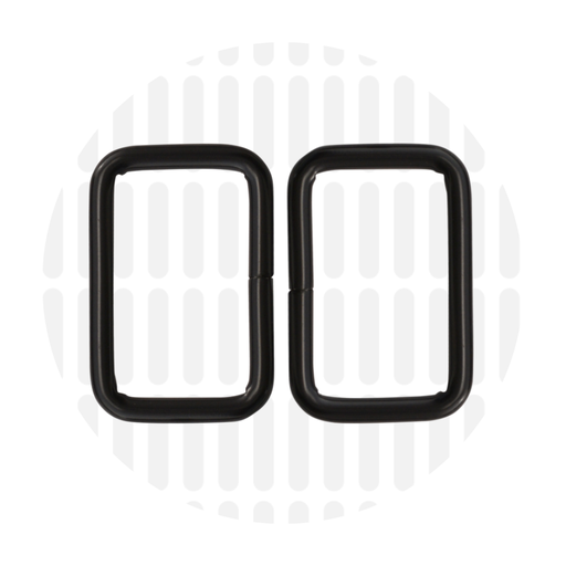 Rechthoekige ring 32mm ZZ - Zwart