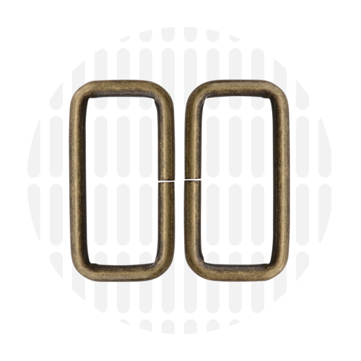 Rechthoekige ring 38mm ZZ - Messing