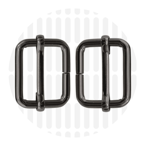 Schuifgesp 25mm ZZ - Gun metal