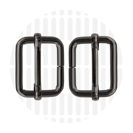 Schuifgesp 25mm ZZ - Gun metal