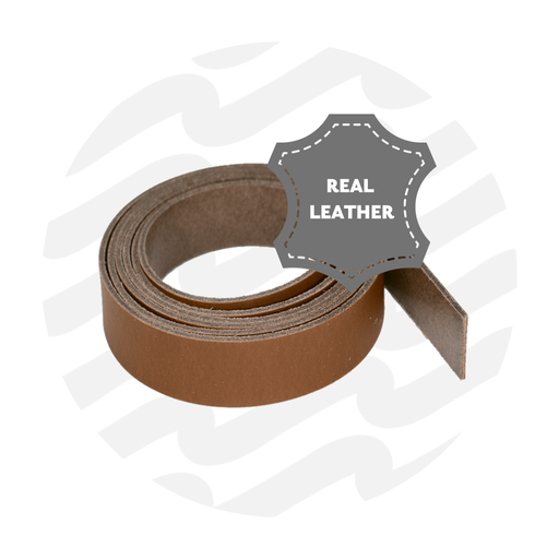 Leder band 130cm - 20mm - Hazelnut