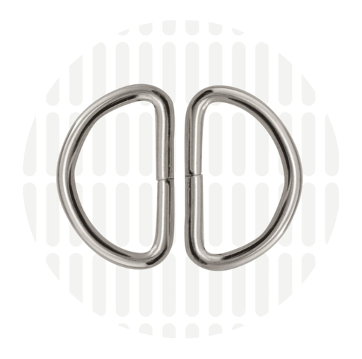 D-ring 32mm ZZ - Zilver