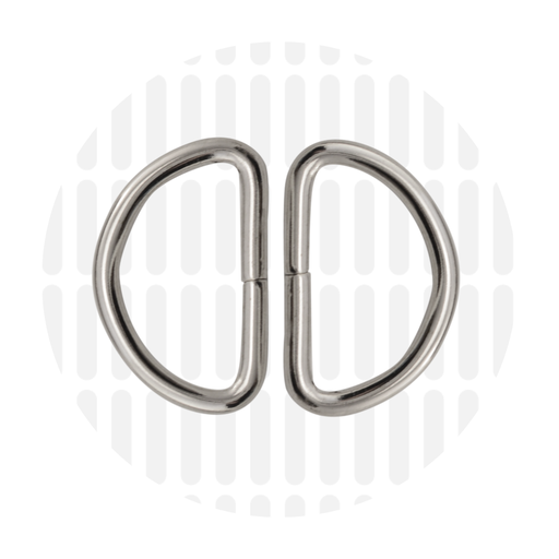 D-ring 32mm ZZ - Zilver