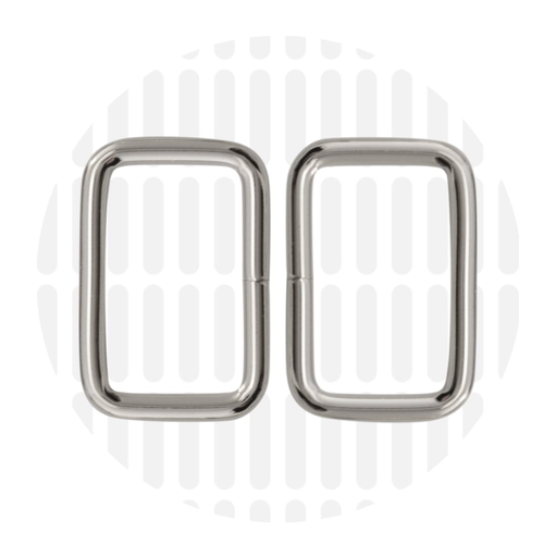 Rechthoekige ring 32mm ZZ - Zilver
