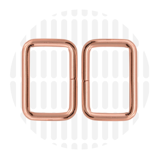 Rechthoekige ring 32mm ZZ - Koper