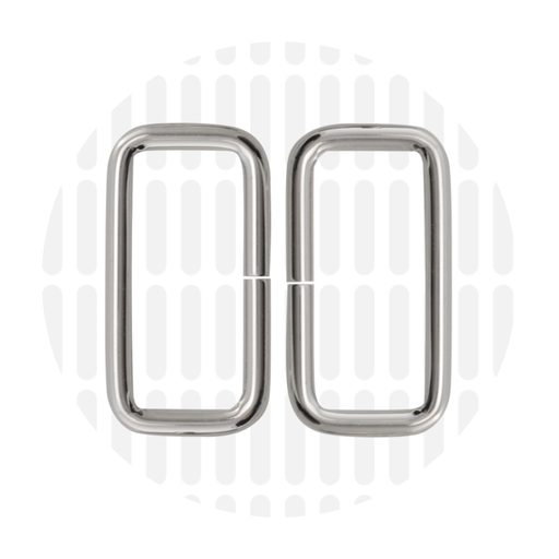 Rechthoekige ring 38mm ZZ - Zilver