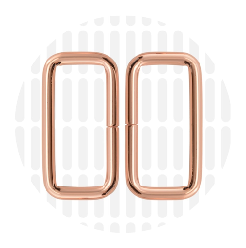 Rechthoekige ring 38mm ZZ - Koper