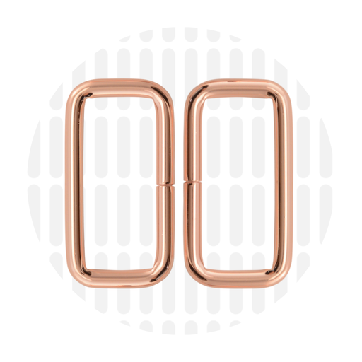 Rechthoekige ring 38mm ZZ - Koper