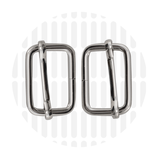 Schuifgesp 25mm ZZ - Zilver